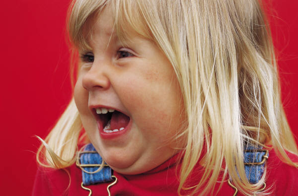 Excited Little Girl